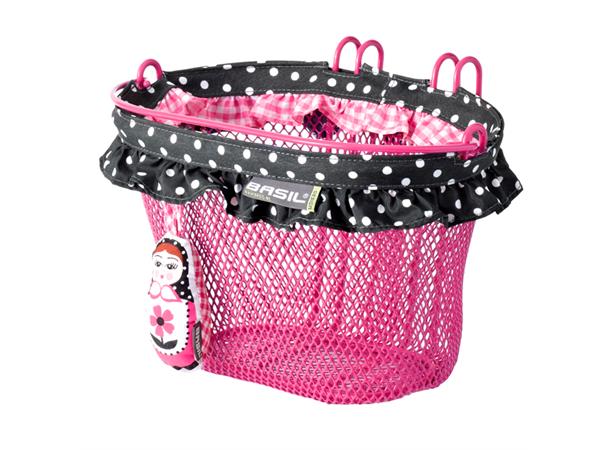 Basil Sykkelkurv Jasmin Baboushka Til barnesykkel, Pink 